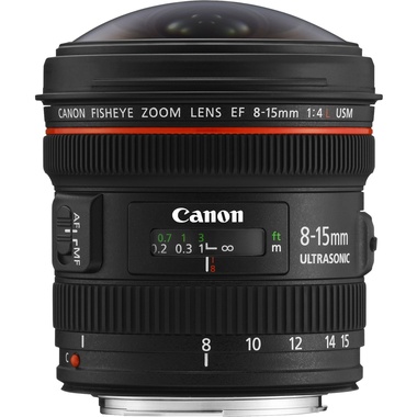 Canon EF 8 -15mm f/ 4 L Fisheye USM